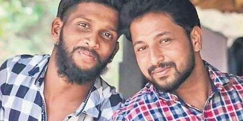 Kripesh and Sarath Lal P, the victims. (Photo | EPS)