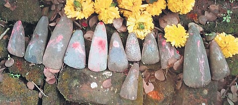 Stone tools dating back to the late phase of Neolithic period
