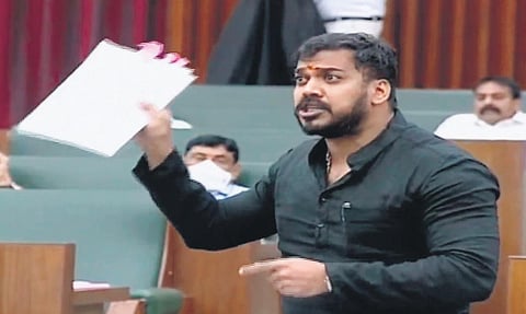 Water Resources Minister P Anil Kumar Yadav