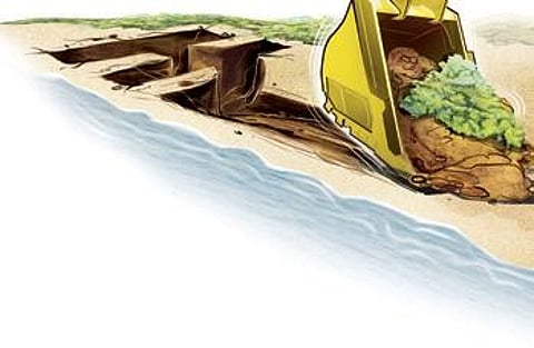 Mining mafia build a road to loot Thakurani
