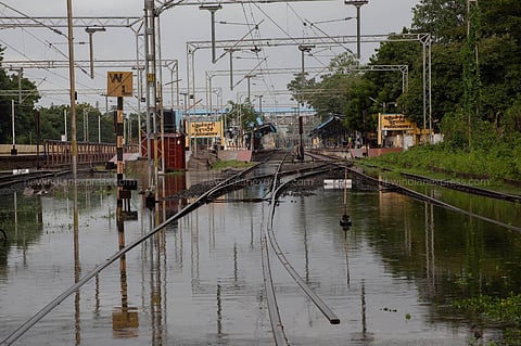 Severe cyclonic storm Nivar lashed Puducherry, uprooting trees and damaging electric poles (Photo | G Pattabiraman/EPS)