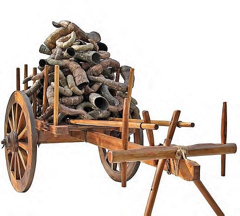 Art exhibition: Sayam Bharath Yadav address world issues through rural settings of his village