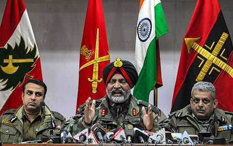General Officer Commanding (GoC) of the Srinagar-based Chinar Corps, Lt Gen K J S Dhillon. (Photo | PTI)