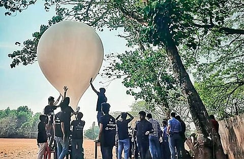 Students with the prototype