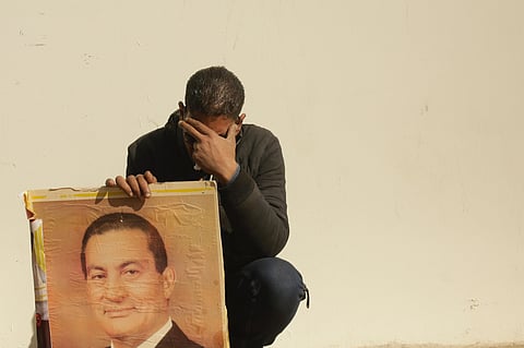 Egypt is holding a full-honors military funeral for Mubarak who was ousted from power in the 2011 Arab Spring uprising. Mubarak, 91, died on Tuesday at a Cairo military hospital from heart and kidney complications. (Photo | AP)
