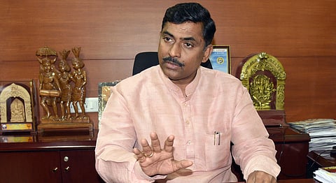 BJP National General-Secretary Muralidhar Rao speaking to press. (File photo | Express)