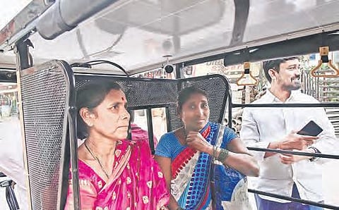 Using Ganapathi Express app, commuters can hail the battery-operated autos, which are equipped with GPS and cameras