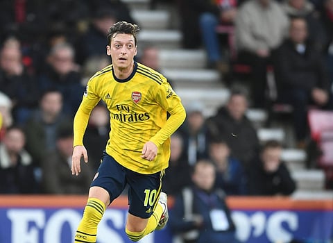Arsenal playmaker Mesut Ozil (Photo | Twitter @MesutOzil1088)
