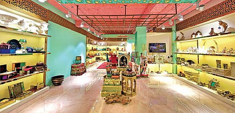 The store has showcased the latest collection, including their baby collection, ceramic, and signature products such as Midnight Blue, Nayaab, Padmaavati, Silver Realm, Swarnish, Wedding invitations and Zardosi, to name a few.