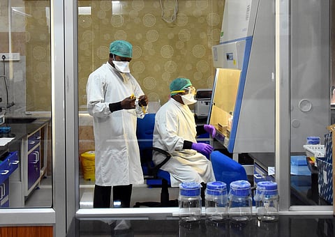 A laboratory set up for the diagnosis of coronavirus. (Photo| EPS/ Madhav K)