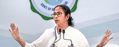 West Bengal CM Mamata Banerjee interacts with media in Kolkata