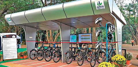 Stryder Cycle products lined up at Jubilee Park and Tata Steel Zoological Park in Jamshepur as part of an initiative to promote clean, healthy mobility | Express