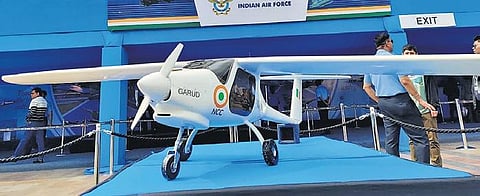The Indian Air Force display at Pacific Mall, Tagore Garden