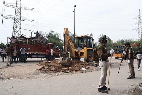 Shaheen Bagh protest area has been cleared by Delhi Police amid lockdown over Coronavirus. (Photo | Parveen Negi/EPS)