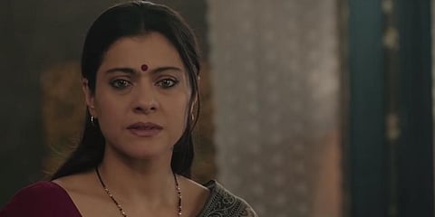 Kajol plays a homemaker in the film Devi. (YouTube screengrab)