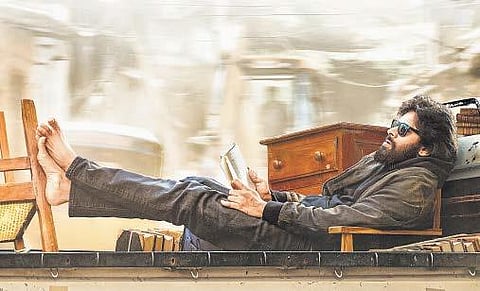 The first look poster of Pawan Kalyan's Vakeel Saab.