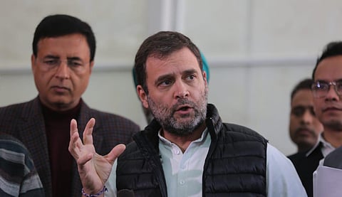 Congress leader Rahul Gandhi at Parliament house in New Delhi. (Photo | EPS, Shekhar Yadav)