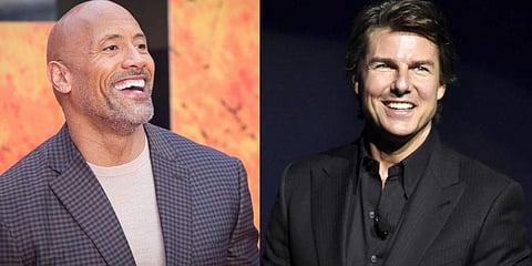 (From L to R): Actors Dwayne Johnson and Tom Cruise (Photos | AP)