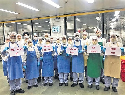 Employees of TajSATS Mumbai