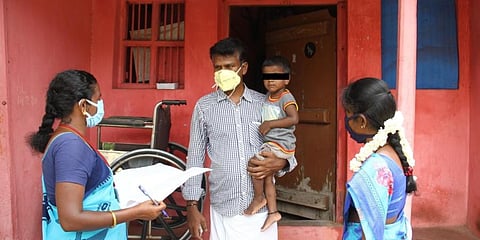 Group D staff also teach the public a few exercises for a healthy respiratory system and give tips to increase their immunity. (Photo | EPS)