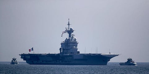 The French aircraft carrier Charles de Gaulle. (File Photo | AP)