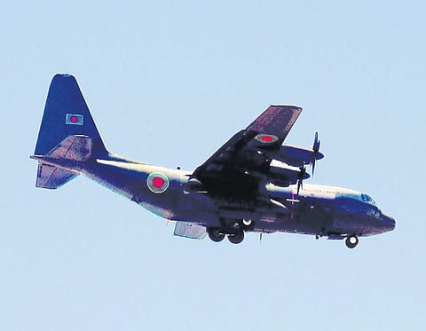 The Bangladesh Airforce aircraft that landed in Chennai airport for refuelling | Martin Louis