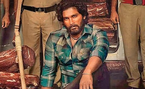A still from Pushpa