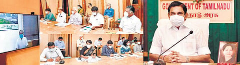 Chief Minister Edappadi K Palaniswami held a discussion with medical and health experts through video conference at secretariat on Thursday