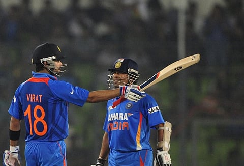 The debate regarding Sachin Tendulkar and Virat Kohli seems to be have no end. (Photo | AFP)