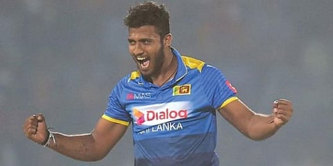 Sri Lanka cricketer Shehan Madushanka (Photo | AFP)