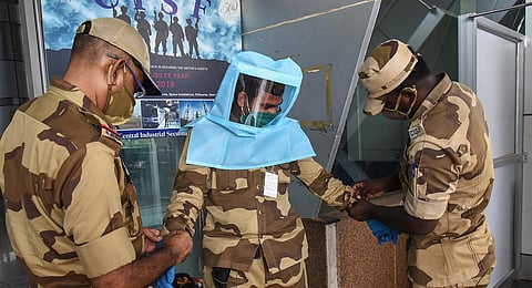 Of the 20 men, 18 are from a unit that guards the Delhi airport. (Photo | M K Ashok Kumar,EPS)