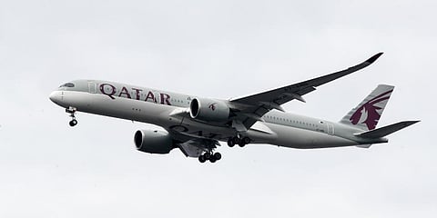 Qatar Airways jet approaches Philadelphia International Airport in Philadelphia. (Photo | AP)