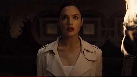 Gal Gadot as Wonder Woman in the Justice League sneak peek. (Photo | YouTube Screenshot)
