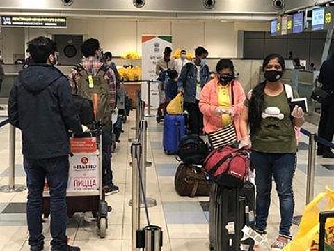 Moscow-Gaya (Bihar) flight with 143 passengers took off today. (Photo | ANI)
