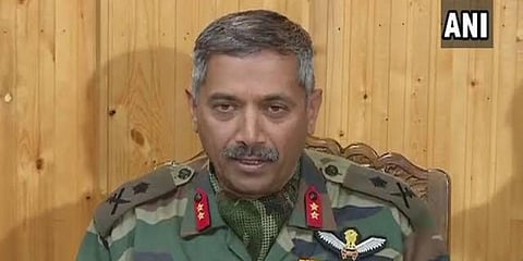 Kashmir-based XV corps commander Lt Gen BS Raju (Photo| ANI)