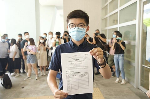 Pro-democracy Hong Kong activist Joshua Wang (Photo | Joshua Wong, Twitter)
