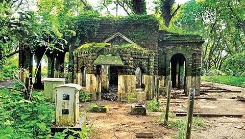 File picture of the abandoned Old Railway Station Building , Express