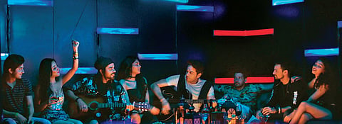 Stills from the musical web series, The Socho Project