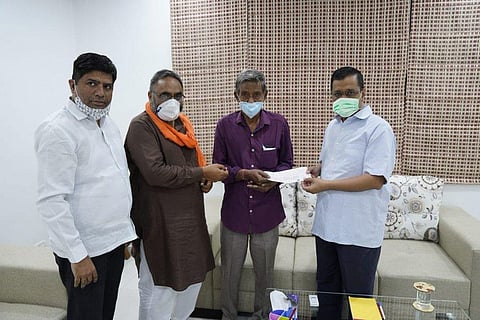 'If their family needs any help in the future, we will definitely stand beside them,' Kejriwal said. (Photo | Arvind Kejriwal, Twitter)
