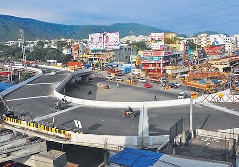 Traffic will be allowed on the flyover arm from airport to Naval Science and Technological Laboratory from Tuesday | G satyanarayana