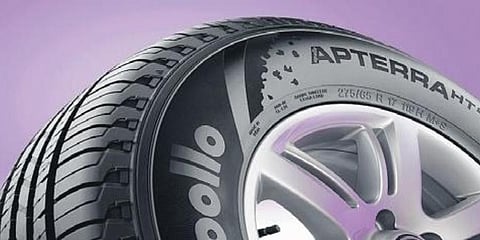 Representational image of Apollo tyres