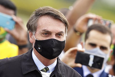 Bolsonaro said Tuesday, July 7, he tested positive for COVID-19 after months of downplaying the virus's severity while deaths mounted rapidly inside the country. (Photo | AP)