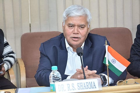 TRAI chief Dr RS Sharma (Photo| Twitter/ RS Sharma)