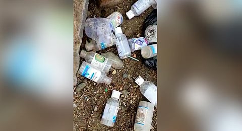 Sanitisers consumed by the people of Prakasam district. (Photo| EPS)