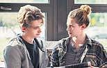 Austin Abrams as Henry Page and Lili Reinhart as Grace Town in Chemical Hearts