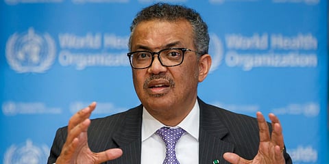 WHO chief Tedros Adhanom Ghebreyesus (File photo | AP)