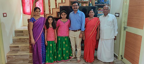 S Dhileep belongs to a family of teachers (Photo | EPS)