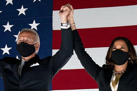 Democratic presidential candidate former Vice President Joe Biden and his running mate Sen. Kamala Harris (Photo | AP)