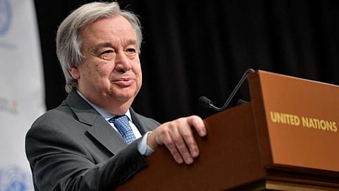 UN chief Antonio Guterres (File photo| AFP)
