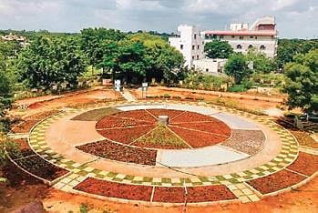 ‘Panchatatva Walk’ is a circular track made of eight components.